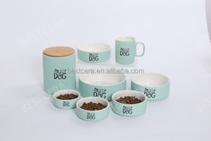 Contenitore per alimenti in ceramica per animali domestici BESTCERA contenitore per vasetti in ceramica per cani e gatti - Product Image 4