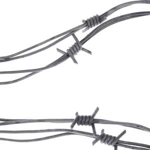 निकी Bigs सस्ता माल 8 'नकली चांदी कांटेदार कंटिया तार हेलोवीन सजावट तार प्रोप ग्रे माला - Product Image 2