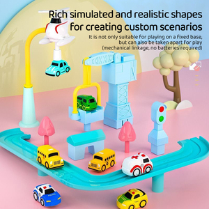LEZA BABY 2026 Nouveauté : Ensemble <span class=keywords><strong>de</strong></span> Jeu Éducatif Aventure Spatiale pour <span class=keywords><strong>Enfants</strong></span> – Voiture Inertiale Coulissante avec Circuit et Parking pour Garçons et Filles - Product Image 4