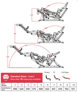 XUDAN 저렴한 소파 접이식 안락 의자 메칸 금속 좌석 의자 부품 프레임 Herraje 안락 의자 가구 제로 벽 안락 의자 메커니즘 - Product Image 4
