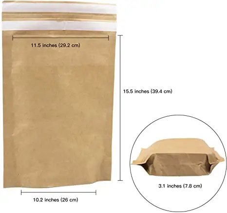 Giấy Kraft Có Thể Tái Chế Thân Thiện Với Sinh Thái Túi Poly Mailer Tùy Chỉnh In Biodegradable Rigid Cardboard Vận Chuyển Phong Bì Bao Bì