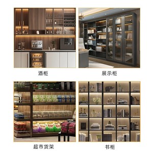 Led Magnetic Strip Light 220V Driverless For Shelf <b>Display</b> <b>Case</b> Liquor Cabinet Surface Mount 50000H Lifespan - Product Image 3