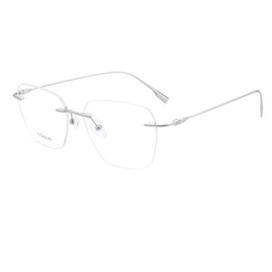 Monturas de Gafas Cuadradas Sin Montura de Titanio Puro 96612, Anti Luz Azul, Ultraligeras, Duraderas, Incluye Estuche para Gafas, Suministro Directo - Product Image 4