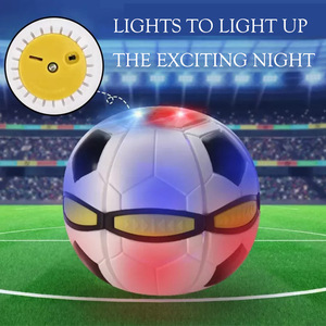 Kids Spinning <span class=keywords><strong>Magic</strong></span> Disc <span class=keywords><strong>Ufo</strong></span> Orb Pelota Ovni Bola deformata che rimbalza con piattino a sfera piatta luci a Led palle giocattolo volanti - Product Image 3