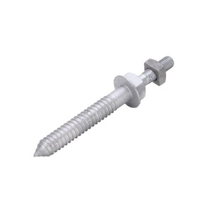 Tornillo de suspensión de cable Quan Pham B de alta calidad galvanizado según ASTM A-153, cuerpo de tuerca-ajustador forjado de 5/8" de diámetro - Product Image 2