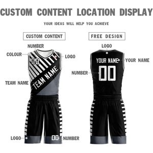 Custom Men Basketball Jersey Set Personalized Team Name Number Sublimated Moisture Wicking V-Neck Uniform Sports Apparel - Product Image 4