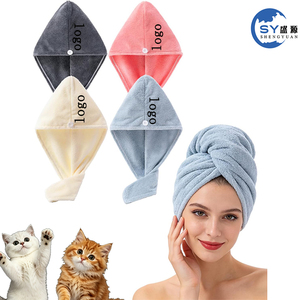 Nuevo Gorro <span class=keywords><strong>de</strong></span> Secado <span class=keywords><strong>de</strong></span> Pelo <span class=keywords><strong>de</strong></span> Terciopelo Coral Súper Absorbente <span class=keywords><strong>de</strong></span> Doble Grosor para Mujer, Gorro <span class=keywords><strong>de</strong></span> Baño, Toalla Envolvente para la Cabeza, Toalla <span class=keywords><strong>de</strong></span> Secado Rápido para el Pelo, Venta al por Mayor - Product Image 1
