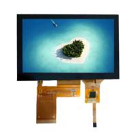 Modul LCD TFT IPS 4,3 Inci Grosir, Antarmuka RGB 24-bit, Panel Sentuh Kapasitif Opsional, Resolusi 480x272, Kecerahan 350cd/m