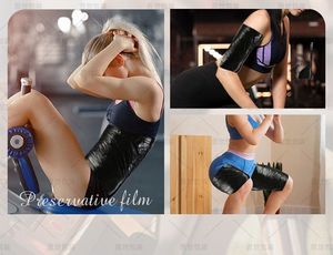 <strong>Black</strong> Osmotic Plastic Body Slimming <strong>Wrap</strong> for Sauna Sweat - Product Image 4