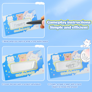 Boutique Hots Carte à gratter Cadeaux Loterie <span class=keywords><strong>Billets</strong></span> à gratter <span class=keywords><strong>Billets</strong></span> de loterie à gratter personnalisés - Product Image 4