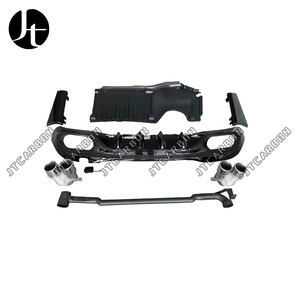 Diffuseur arrière pour <span class=keywords><strong>Mercedes</strong></span> Benz W206 classe C C200L C240 <span class=keywords><strong>C250</strong></span> c280 changement C63 AMG diffuseur de tuyau d'échappement de lèvre arrière - Product Image 4