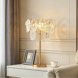 Modern Crystal Pearl Table Lamp E27 LED Bedside Lamp Luxury Desk <b>Light</b> For Bedroom - Product Image 2
