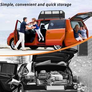 Échantillon Gratuit - Sac de Toit de Voiture Étanche en Nylon pour Transport de Bagages, Sac de Voyage Extérieur 300L-400L à Ouverture Latérale Double avec Sangles Renforcées - Product Image 3