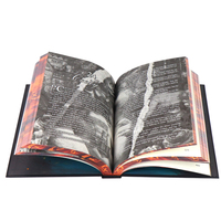 Livres de romans romantiques pour adultes publiés Impression de livres cartonnés avec bords pulvérisés et papiers fins en feuille