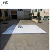Piste de danse portable de haute qualité, blanche, avec motif à carreaux classique, pour les mariages et les fêtes