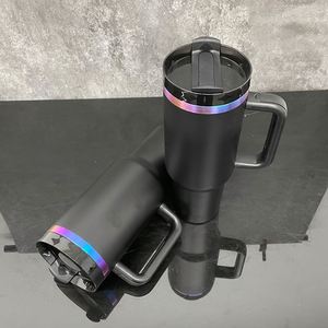 Powder Coated Blue Purple Chroma Plated Underneath H2.0 40oz Tumbler for Laser Engraving Vacuum Insulated - Product Image 3