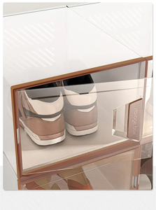 Caja Organizadora de Zapatos Plegable, Apilable, de Fácil Montaje, con Puerta Lateral Abatible, para Guardar Zapatillas Deportivas, Personalizable, Muy Popular - Product Image 5