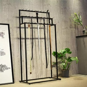 Support de rangement sur pied pour cravates et nœuds papillon en métal thermolaqué, pour magasin de vêtements sur mesure - Product Image 4
