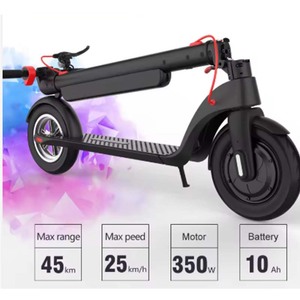 <span class=keywords><strong>X8</strong></span> <span class=keywords><strong>Scooter</strong></span> Eléctrico Plegable de 32 km/h y 350 W, Batería Extraíble de 10 Ah, Autonomía de 35-45 km, Neumático de 10 Pulgadas, <span class=keywords><strong>Scooter</strong></span> Eléctrico para Adultos - Product Image 2