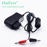 5V-24V 0.5A-3A ab tak AC DC güç kaynağı adaptörü anahtarı ve muz fiş konnektörü PC malzeme için LED ışık 9V çıkış