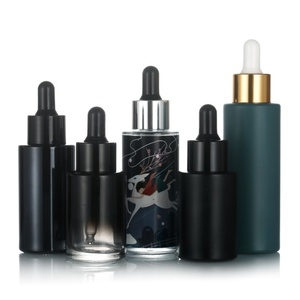 Personalized Glass Essence Container Factory Price Cylinder Shape 80ml 100ml Glass Hair Face Body Oil Dropper Bottle - Product Image 6