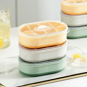 Conteneur alimentaire assisté pour bébé DD1628 en gros, pour congélateur, moules à glaçons pour whisky, bacs à glaçons avec couvercle - Product Image 1