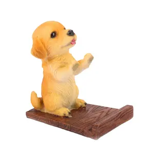 Puppy Dog Shape Dễ Thương Điện Thoại Di Động Gắn Kết Kẹo Màu Sáng Tạo Tập nhựa Chủ cho Điện Thoại Di Động Tablet Tấm Pc Tấm Con Chó Nhựa đứng