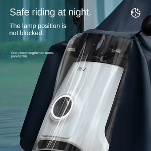 Imperméable de moto à batterie épaissie extra large simple double long protection contre les tempêtes de pluie spécial poncho imperméable pour hommes - Product Image 2