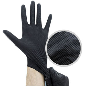 Guantes de Nitrilo Puro sin Polvo, Grado Médico y Alimenticio, con Logotipo Personalizado, en Caja de 100 Unidades, en Negro, Azul y Rosa, de 4, 6 y 8 Milésimas de Espesor - Product Image 1
