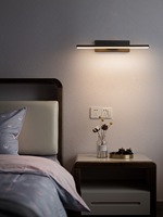 Lampe murale LED de chevet standard européenne, orientable, à angle réglable, éclairage LED intérieur, bande en aluminium, décoration murale pour hôtel