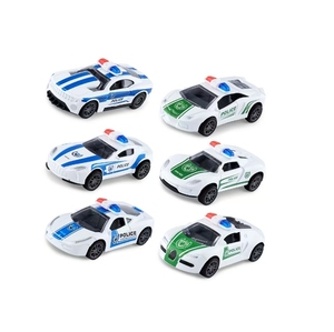 Mini voitures de police véhicules pour enfants, alliage métallique moulé sous pression inertie <span class=keywords><strong>Taxi</strong></span> jouet voitures Pack ensemble de jeu pour garçons filles tout-petits - Product Image 1