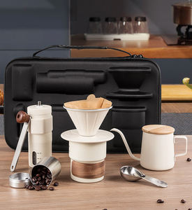 ชุดสำหรับเริ่มดื่มกาแฟบาริสต้าพร้อมเครื่องบดด้วยมือเหยือกแก้วแบบหยดและแท่งกวนไม้ไผ่ - Product Image 6