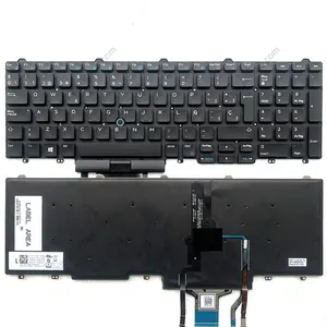 नई बैकलिट के लिए स्पेनिश लैपटॉप कीबोर्ड Dell अक्षांश E5550 E5570 E5580 E5590 M3510 M7510 M7720 M7520 3510 7510 7710 7720 7520