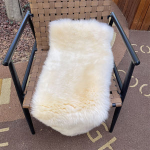 100% 리얼 울 고밀도 Xl 대형 타우페카카오 다크 브라운 정품 아이슬란드 양가죽 - Product Image 2