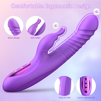 Warme Heizung Hasen ohren Schub G-Punkt Vibrator Rotation Kaninchen Vibrator Sexspielzeug Dildo Vibrator Für Frauen