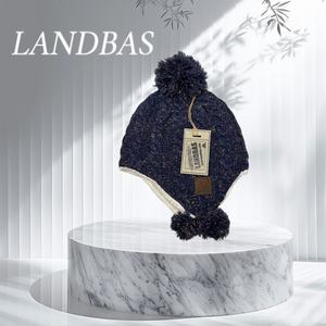 LANDBAS Bonnet en tricot unisexe pour adulte, décontracté, en cuir, avec méthode d'impression par patch, pour le ski - Product Image 3