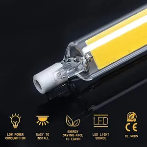 Projecteur LED <span class=keywords><strong>R7S</strong></span> haute puissance avec remplacement d'ampoule COB Tube de verre 78mm 118mm pour projecteurs halogènes AC 110V 220V - Product Image 6