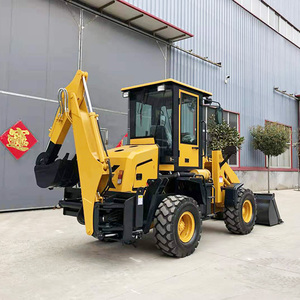 Cnmc 4000kg Mini backhoe loader với EPA động cơ diesel điện 0.3cbm xô công sung-bánh xe tải - Product Image 4