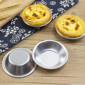 Set de moules à tartelettes en aluminium Moule à tarte Petit moule à tarte aux œufs portugais réutilisable Plateau de moule à coquille de crus Mini moule à tarte - Product Image 1