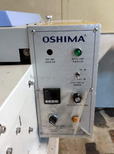 Machine de fusion de tissus d'occasion <span class=keywords><strong>Oshima</strong></span> Presse de fusion de 600mm Presse de fusion compacte à bande transporteuse pour colliers, poignets, patte avant - Product Image 4