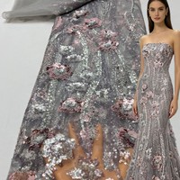 Robe de mariée brodée de fleurs et de perles, style chinois, en tissu résille et dentelle, pour cérémonie et séance photo