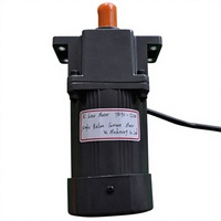 Moteur asynchrone triphasé/monophasé à engrenages YN90 90-120W 110/220/380V 50/60Hz IP44 à montage sur panneau en aluminium 8-500 tr/min pour chaudière