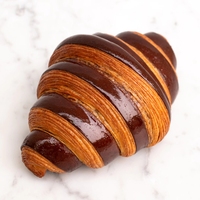 Pâte à croissant surgelée en gros, feuilletée, prête à cuire, mini croissants au beurre pour boulangeries et cafés