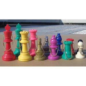 Set di <span class=keywords><strong>scacchi</strong></span> rosso e bianco con re alto 3.75 pollici pezzi di <span class=keywords><strong>scacchi</strong></span> colorati - Product Image 6