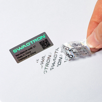 Étiquettes holographiques anti-contrefaçon personnalisées en feuilles, autocollants PET holographiques à gratter, feuilles avec pelliculage brillant