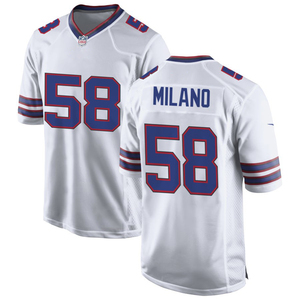 Maillots de football américain personnalisés Buffalo 2026 – Uniformes brodés pour jeunes avec logos – Tenues de sport blanches - Product Image 4