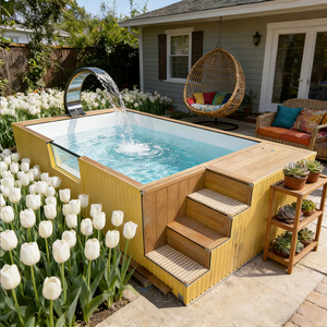 Kit de Piscina Rectangular Enterrada con Estructura de Acero y Paquete Completo de Equipamiento - Product Image 1