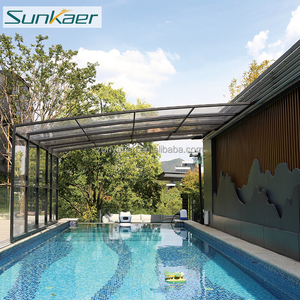 Couverture de <span class=keywords><strong>piscine</strong></span> télescopique rigide en aluminium et polycarbonate, design moderne et personnalisé, pour <span class=keywords><strong>piscine</strong></span> hors sol - Product Image 6