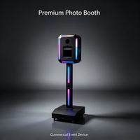 Robot Roamer 360 Photo Booth pour événements festifs, compatible iPad et appareil photo, impression en libre-service, Wi-Fi, design portable