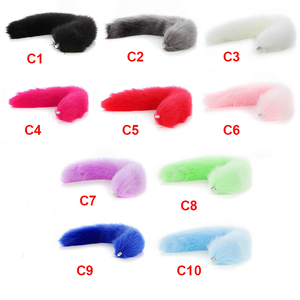 Coloré longues queues courtes amovible Plug Anal accessoires fesses décorations BDSM jouets sexuels pour hommes femmes - Product Image 5